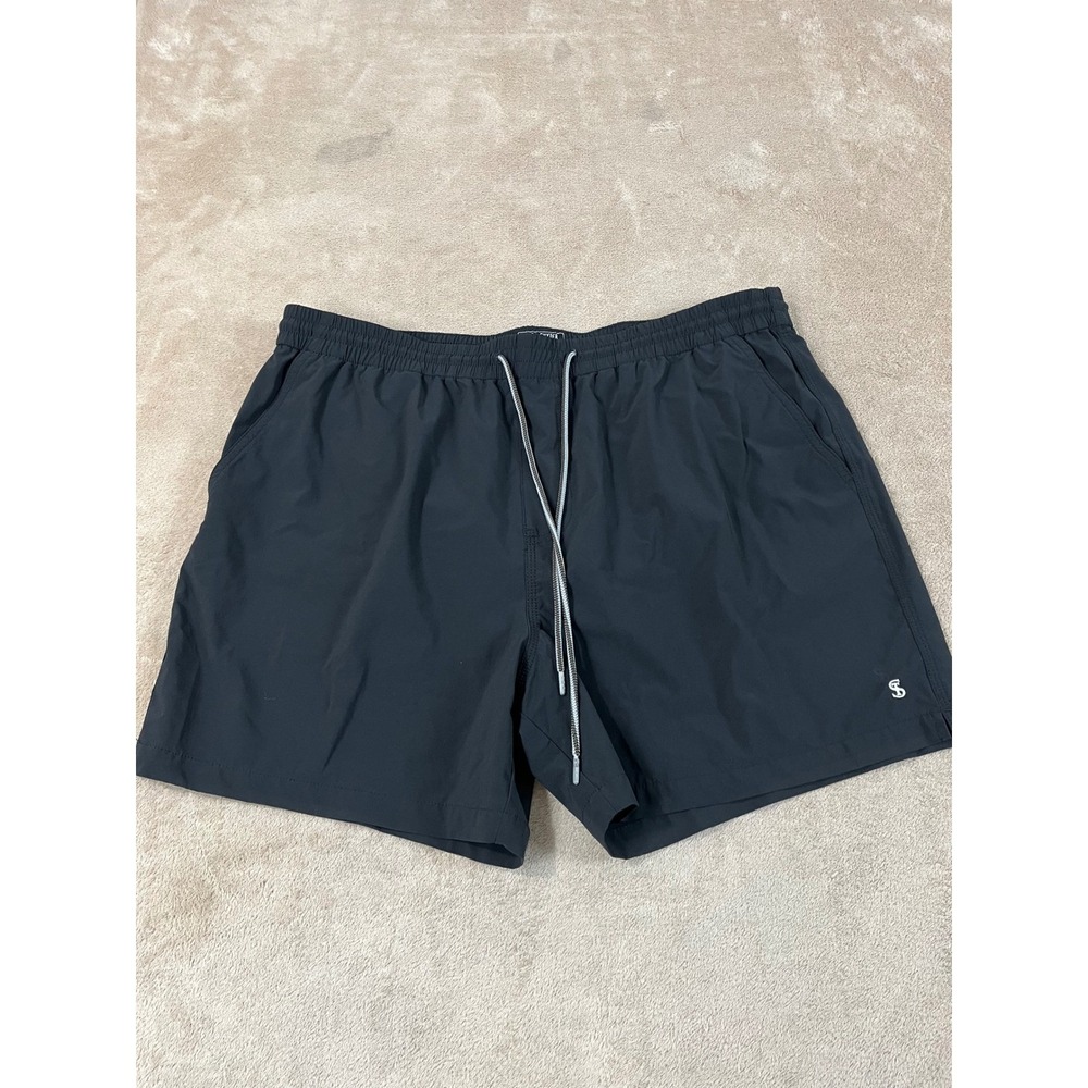 Todd Snyder Tailored Swim Trunks Lined Shorts Men's 5" XL Black Nylon EUC